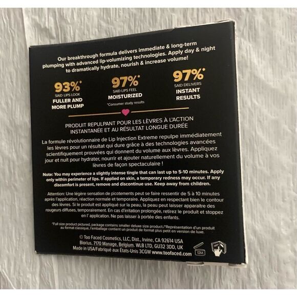 Too Faced Lip Injection Extreme Instant & Long Term Lip Plumper NEW 1.5g - Picture 2 of 3